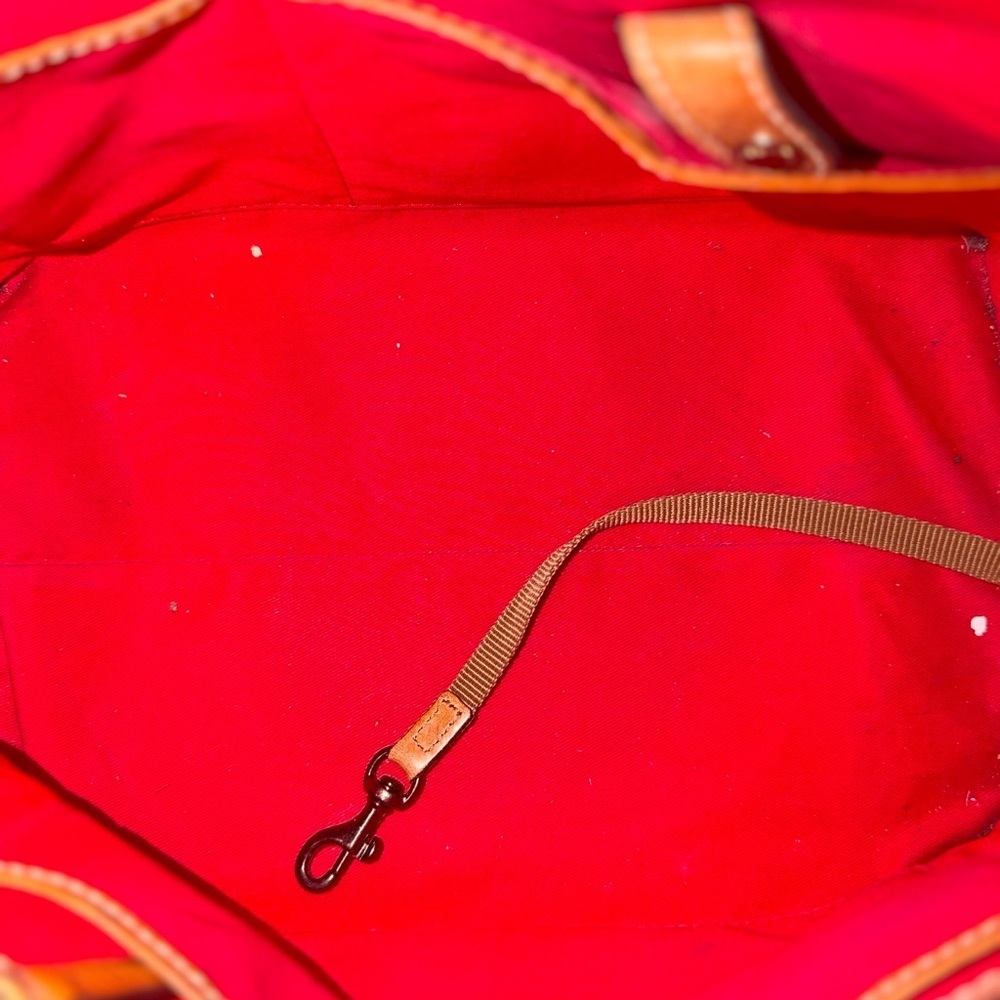 Dooney & Bourke Red Crocodile-Embossed Satchel - Picture 10 of 12